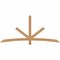 Ekena Millwork Alberta Smooth Timber Gable Bracket, Western Red Cedar, 84"W x 38"H x 1 1/2"D x 3 1/2"F, 11/12 Pitch GBW084X38X0204ALB00SWR - alternate 1